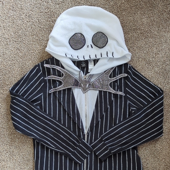 Disney Other - Jack Skellington Fleece Pajama Onesie